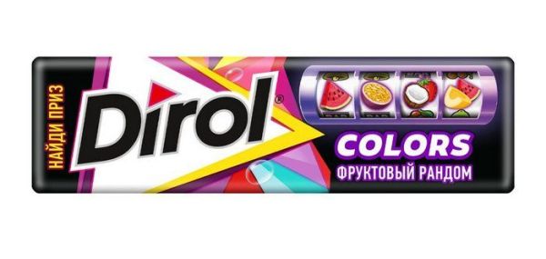 Изображение товара Дирол жевательная резинка colors фруктовый рандом №10 Дирол жевательная резинка colors фруктовый рандом №10 фотография