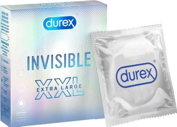 Изображение товара Презерватив Дюрекс Invisible XXL №3 Презерватив Дюрекс Invisible XXL №3 фотография
