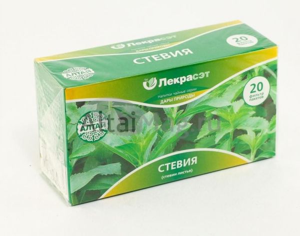 Изображение товара Стевия (листья) чайный напиток, 20 пакетиков Стевия (листья) чайный напиток, 20 пакетиков фотография