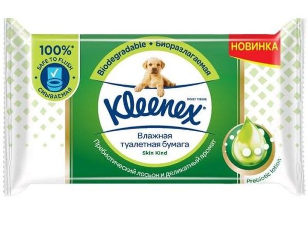 Изображение товара Туалетная бумага влажная Kleenex Skin Kind №38 Туалетная бумага влажная Kleenex Skin Kind №38 фотография