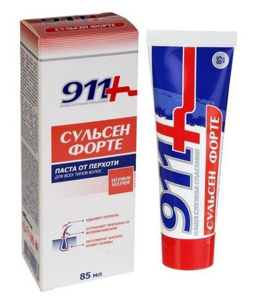 Изображение товара 911 сульсен форте паста от перхоти 85 мл 911 сульсен форте паста от перхоти 85 мл фотография