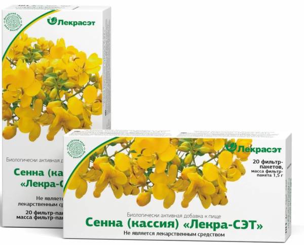 Сенна (лист) Лекра-Сэт, 20 пакетиков фотография