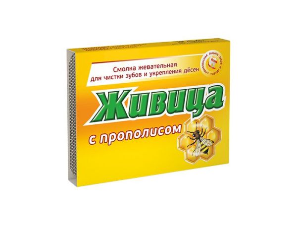 Изображение товара Смолка жевательная Живица с прополисом, 5 шт Смолка жевательная Живица с прополисом, 5 шт фотография