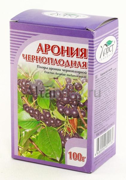 Изображение товара Арония черноплодная, плоды, 100 г (Хорст) Арония черноплодная, плоды, 100 г (Хорст) фотография