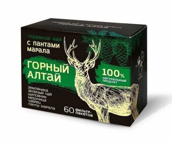 Изображение товара Сбор травяной с пантами марала Фарм-Продукт 60 фильтр-пакетов Сбор травяной с пантами марала Фарм-Продукт 60 фильтр-пакетов фотография
